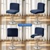 Solid Color Low Back Chair Cover  for Hotel Restaurant Bar Counter Kitchen