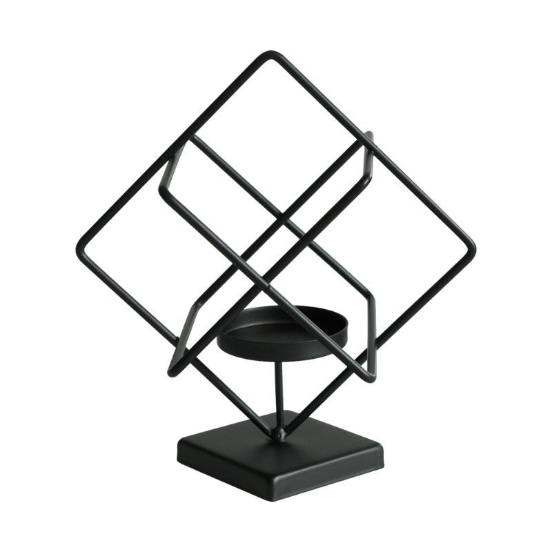 Ironwork Candlestick Ornaments Restaurant Table Atmosphere Decoration Items Dining Table Dinner Props