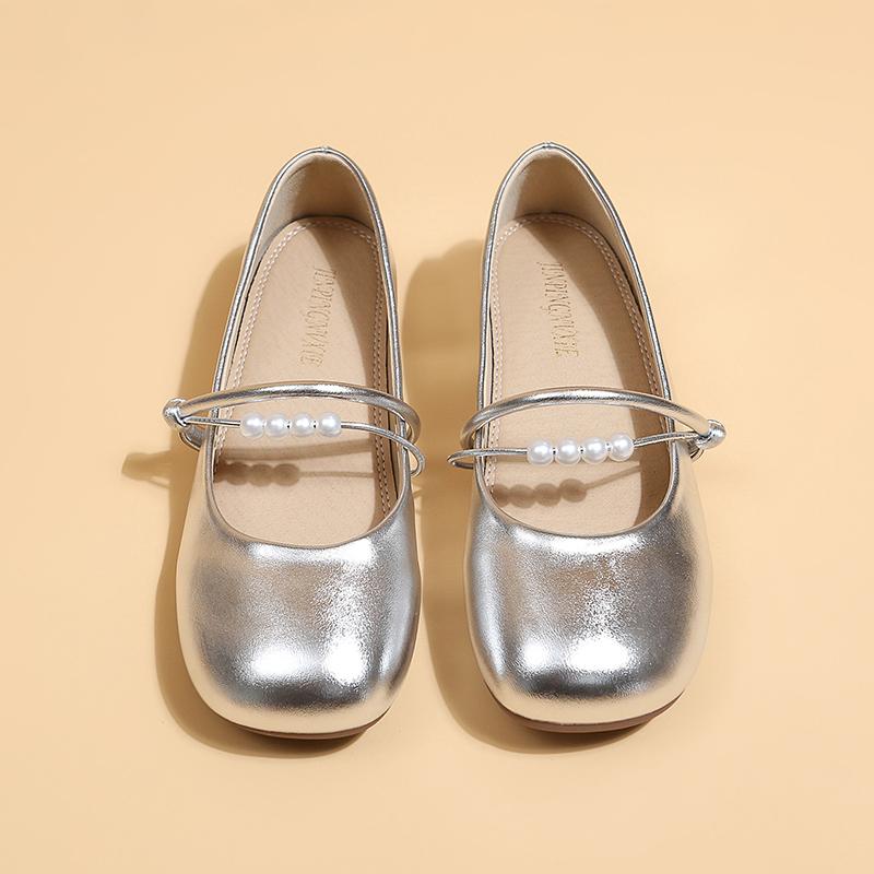 Mode Nouveaux Mocassins Mode Femmes Vintage Bout Rond Chaussures Mary Jane Élégantes Semelle Souple Ballerines Féminines Décontractées Confortables Chaussures Simples