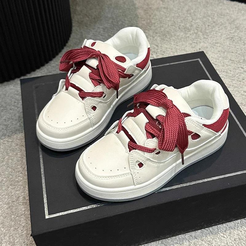 Fashion New Women Skateboard Bread Shoes Retro National Trend Sport Shoe Wind Board Women Sneaker Shoes for Women Chaussure Homme