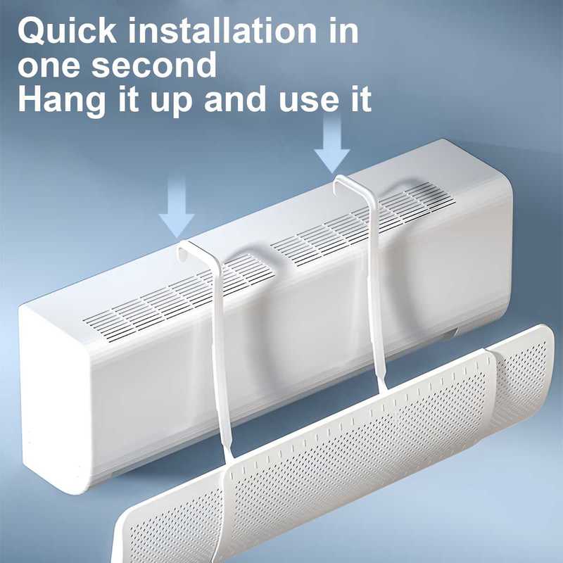 Wall-Mounted Air Outlet Baffle Anti-Direct Blowing Wind Deflector Hanging Conditioning Guide Cover Universal windproof
