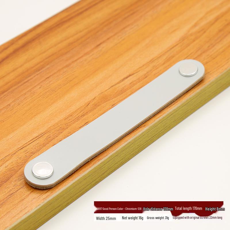Brown Leather Handle for Cabinets, Wardrobes, Drawers, Boxes, and Luggage