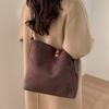 Womens Retro Matte Water Bucket Bag With Large Capacity For Daily Use