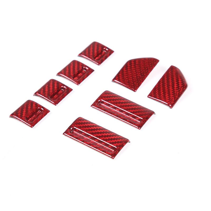 

For Jaguar F-TYPE 2013-2026 Real Carbon Fiber Central Control Assembly Button Switch Cover Car Accessories