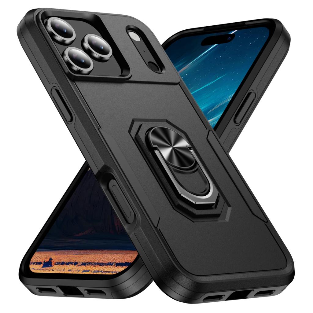 New Metal Stand Military Grade Case For For Iphone 17 Pro Max Armor Cover For For Iphone 17 Air 16 15 14 13 12 11 Pro Max Plus 16e Coque