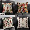 Nutcracker Soldier Christmas Cushion Cover Pillowcase Ultra Soft Skin Friendly Fabric Cloud Like Comfort  Concealed Zipper