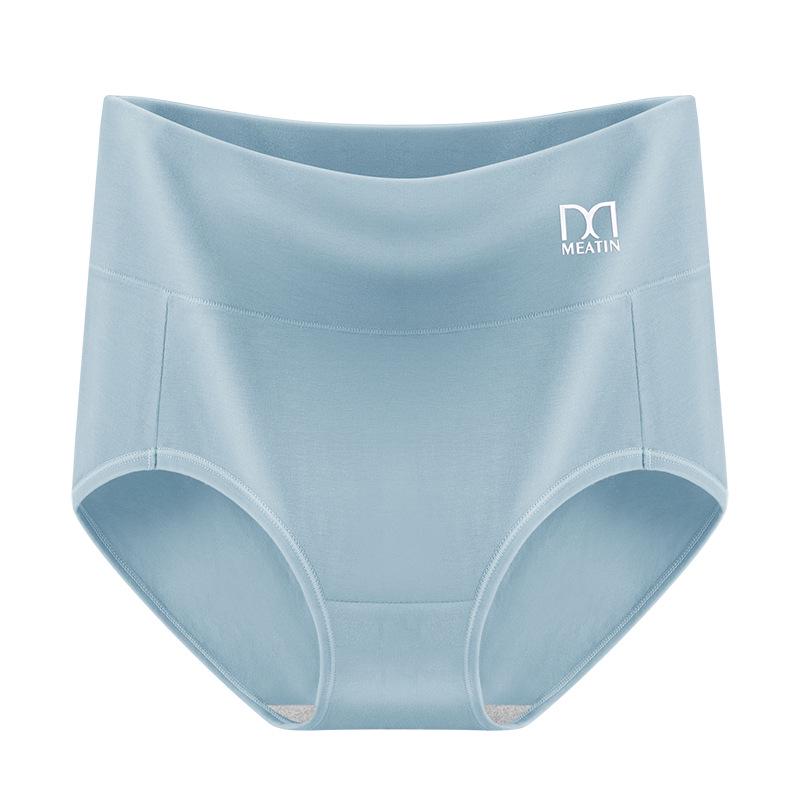 Meiya Ting Classic Women's Mid-Rise Cotton Briefs: Solid Color, Breathable, Antibacterial Crotch