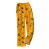 Women's Halloween Print Plush Lounge Pants Soft Elastic Waistband Casual Pajama Bottoms Comfortable Fit Relaxed Style