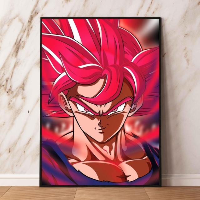 Peinture d'art sur toile Dragon Ball, cadeau d'ami Vegeta, décoration de chambre d'enfant classique