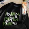 GENIOLAMODE Men's Plush Lined Panda Graphic Crewneck Sweatshirt