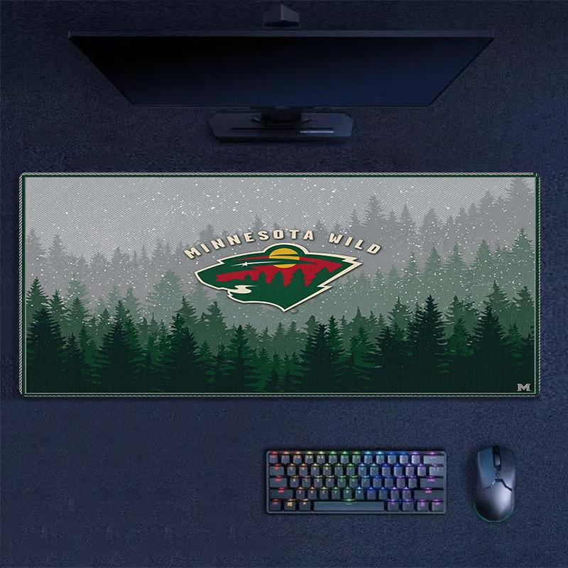 Minnesota Wild Color Mouse Pad Large Gaming Table Cushion Non-slip Laptop Tablet Big Mousepad XXL Mat Mini PC Playmat With Lock edge