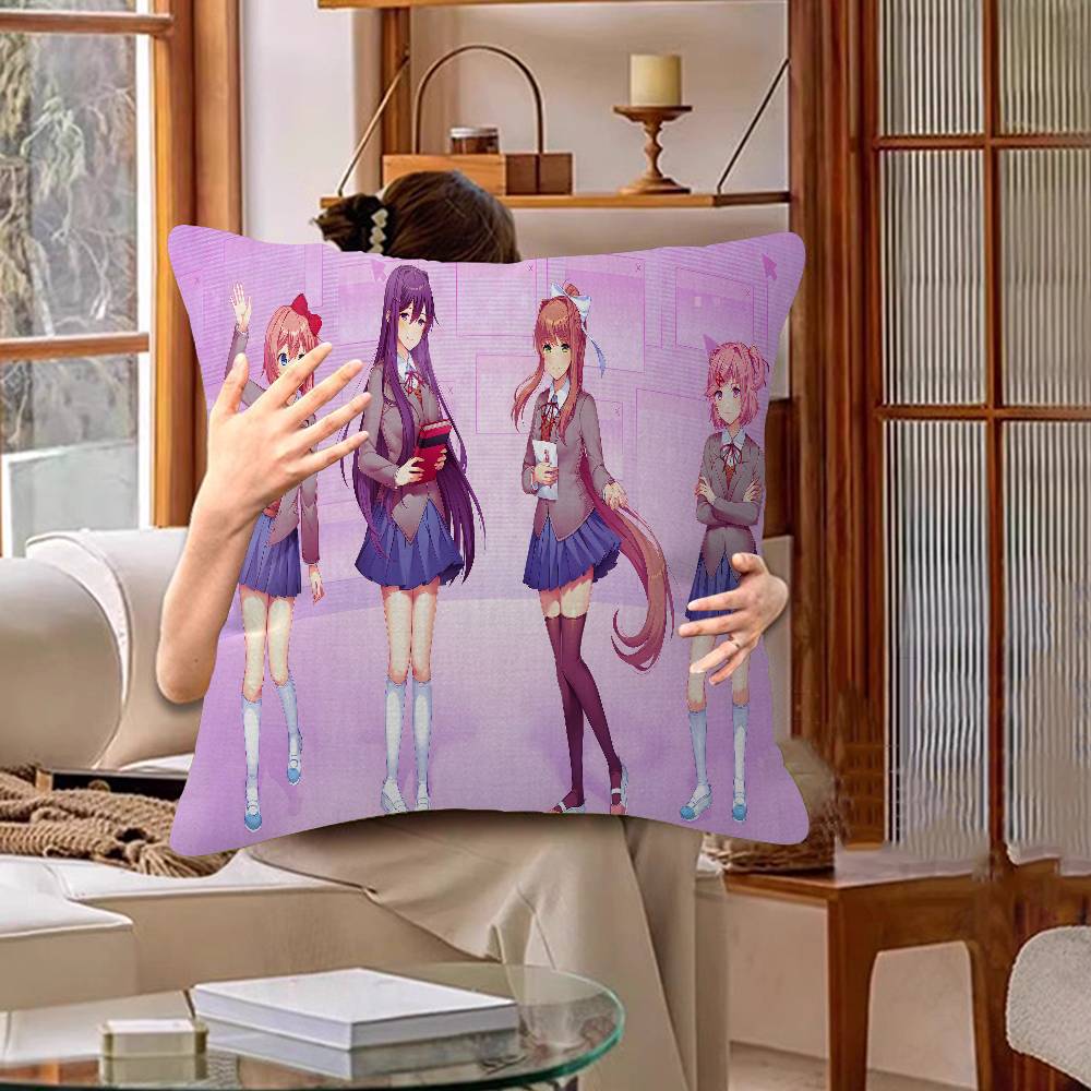 Doki Doki Literature Club Pillow Anime Pillow Sofa Bed Head Pillow Cover Cushion Cover 45x45 cm Fashion