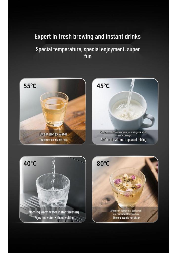Aux Wall-Mounted Water Purifier: Tankless Filtration, Instant Hot & Pure Drinking Water Dispenser