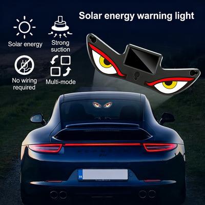 Solar Powered Car Neon Light Wireless with Suction Cup Led Ambient Light Suction Cup USB Rechargeable Atmosphere Breathing Lamp
