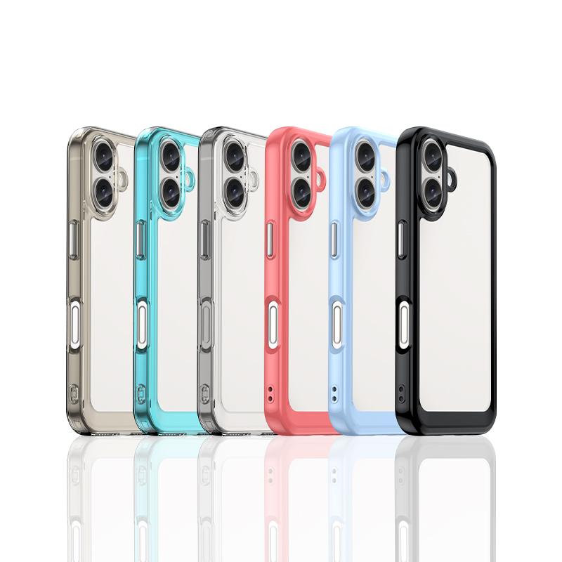 For Iphone 16 Case For Iphone 16 14 13 12 11 Pro Max Cover Fundas Coque Hard Clear Translucent Soft Edge Phone Case Iphone 16