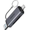 Benfei Czytnik Kart 2W1 Usb-C-Usb-A 3.0 Do Sd Micro Sd Czarny