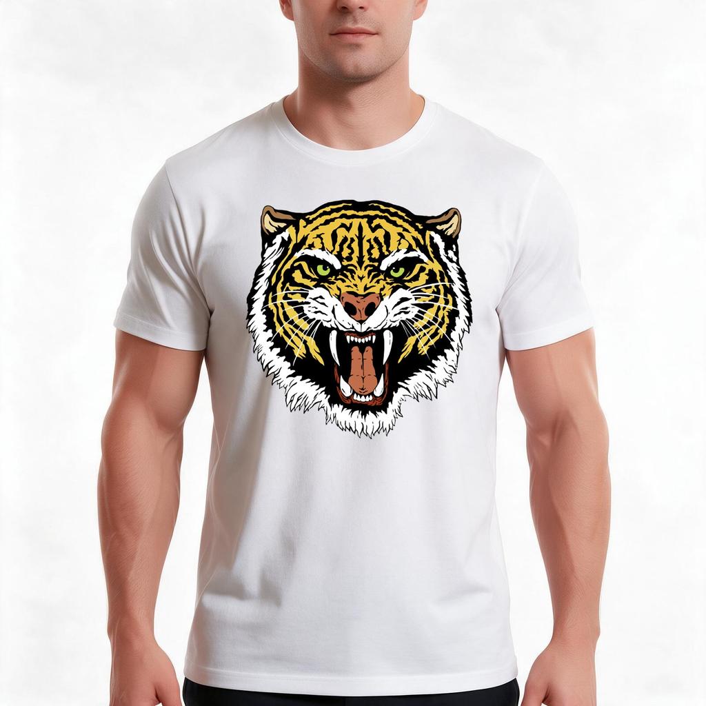 Vintage Heihachi Tiger Tshirt Summer Casual Cotton Tee Oversized Streetwear Tops Vintage Graphic Print Unisex Unisex Unisex