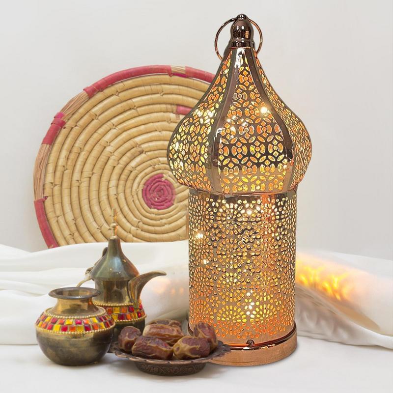 2024 Muslim Ramadan Festival Decor Supplies LED Wind Lantern Pendant EID Mubarak Light Ornament Ramadan Decoration For Home