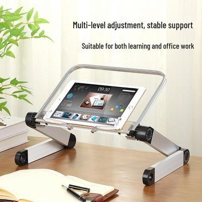 Acrylic Multi-Use Stand: Book, Sheet Music, Projector Holder for Floor, Bed, or Desktop