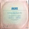 LP Record JOHANN SEBASTIAN BACH  SCHOLA CANT  Brandenburg Concertos No. 5 In D M 14012APM Archiv Produkti 1954 Germany Classical Used