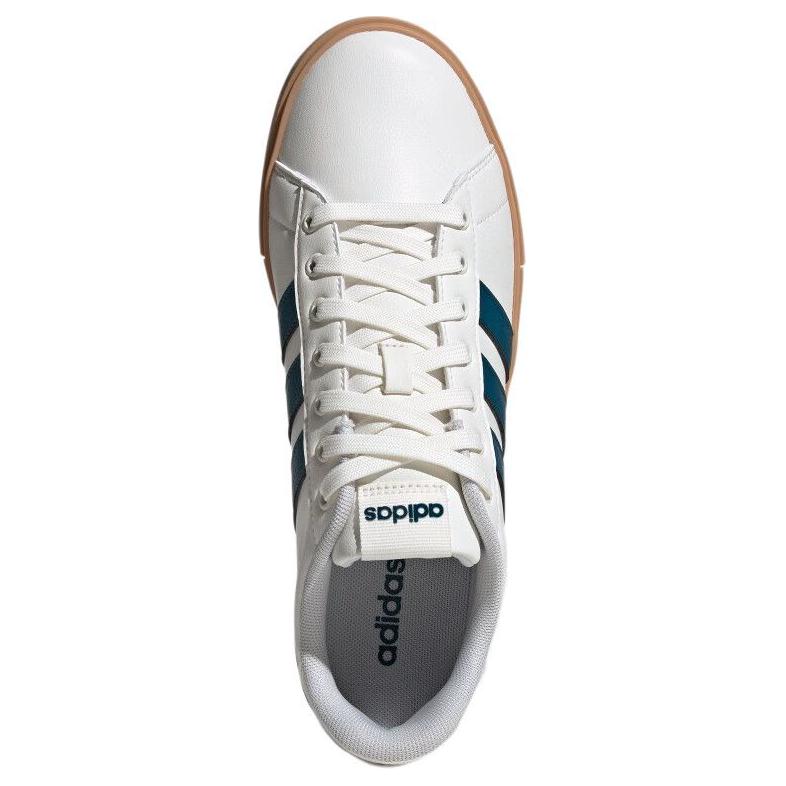 Adidas Daily 4.0 Classic Comfortable Low-Top Skate Shoes Unisex Sneakers White Green Yellow JR0078