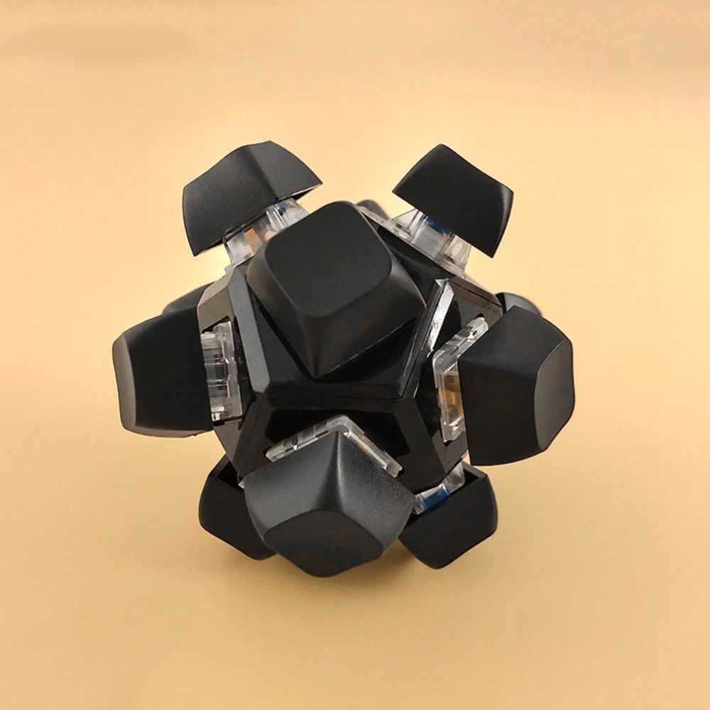 Square Keyboard Caps Toy Calming Button Pinch Toy Finger Toy Mechanical Keyboard  Kids Teens