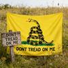 1Pc "Don'T Tread On Me" Snake Tapestry, Single-Sided Print, Ideal For Home Garden Room Decor, Parties & Holiday Seasonal Use