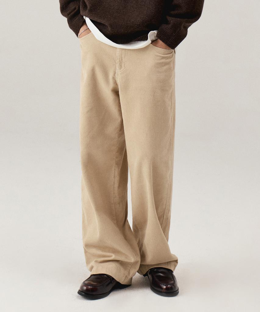 KIIMUIR Washed Corduroy Pants_Beige