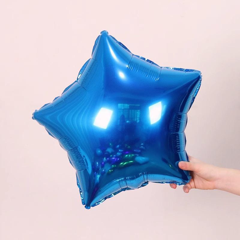 Monochrome Pentagram Aluminum Film Balloon Solid Color Shopping Mall Hotel Ktv Bar Store Scene Decoration