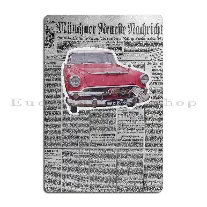 Vintage Car Metal Sign Wall Mural Plaques Customized Pub Decoration Tin Sign Poster