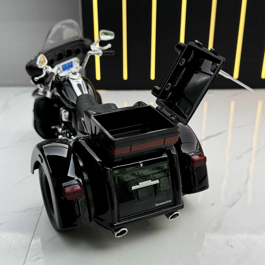 1:9 Tri Glide CVO 2021 Legierung Druckguss Motorrad Modell Spielzeugfahrzeug Sammlung Sound und Licht Off-Road Autocycle Spielzeug Auto