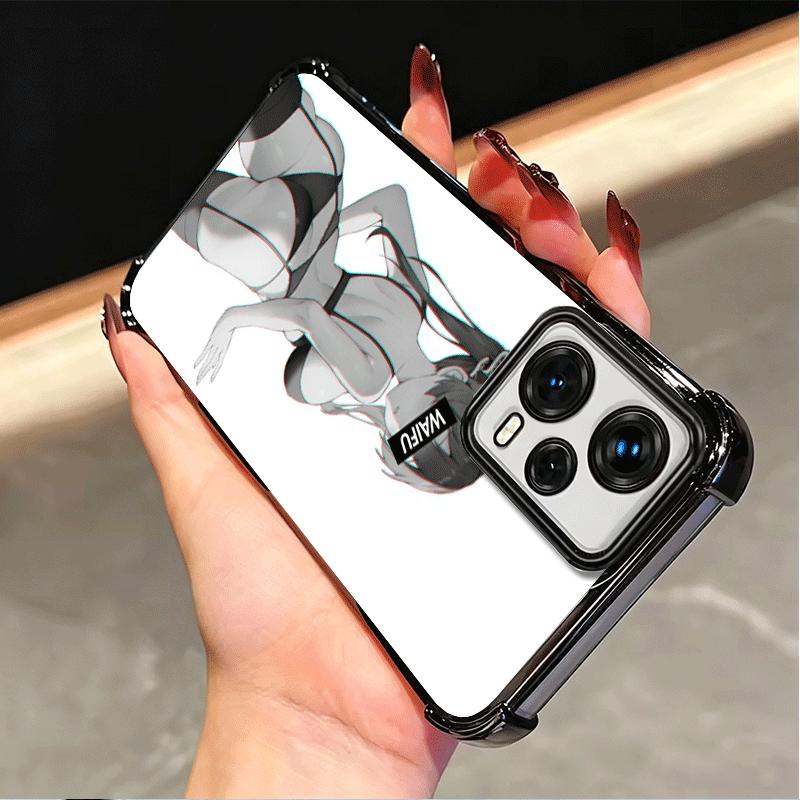 Sugoi Senpai Waifu Kawaii Anime Mädchen Beschichtung Handyhülle Für Xiaomi Poco X5 X6 X7 X8 Pro Max F8 Ultra F7 M8 M7 M5S Redmi 15C 15 1