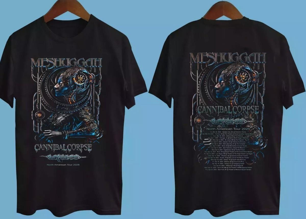 2 Sides Meshuggah Announce 2026 North American Tour S-5XL T-shirt HT477 S