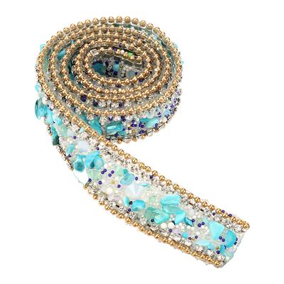 100*2cm Rhinestone Ribbon Sparkle Small Diamond Wrap Roll Decoration (#02)