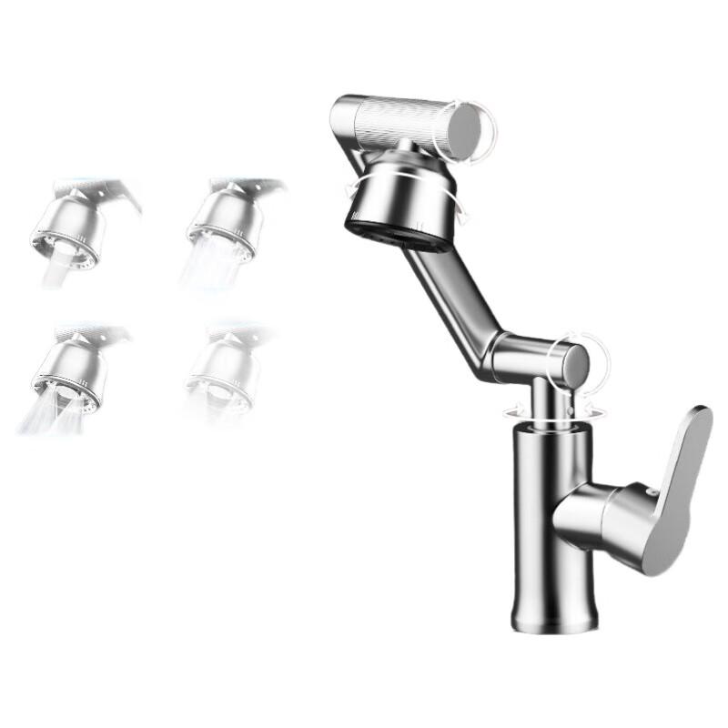 TLXT Silver Hot & Cold Basin Faucet