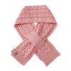 Miki House Knitted Bear Solid Made in Cable Knit for Boys and Pink Scarf, Color, Japan, Kids' Scarf, Girls, Baby, Kids, Children's Clothing,