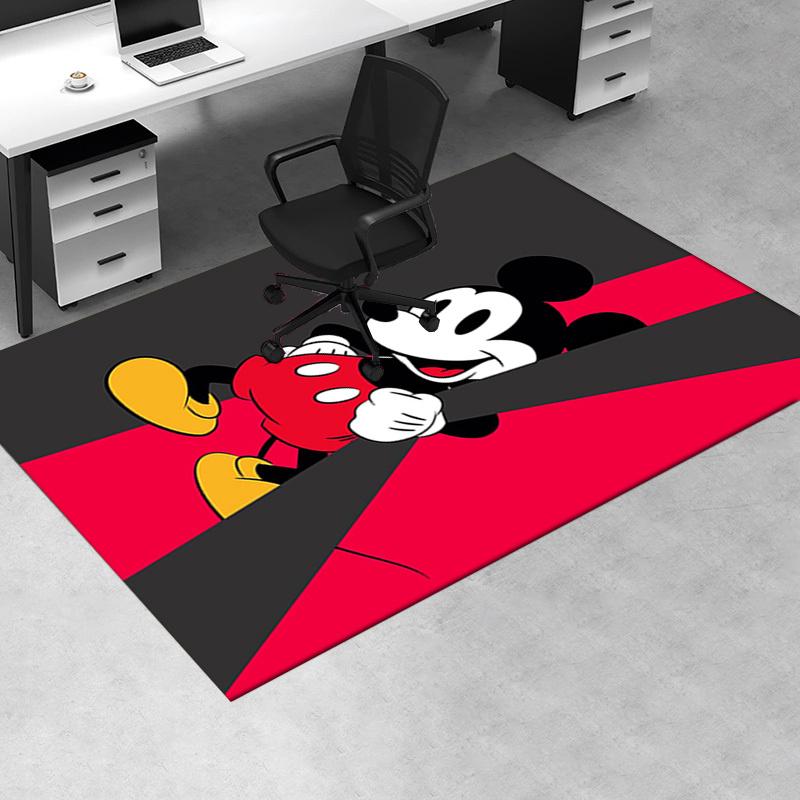 Office Rug Mickey Mouse, Classic theme 3D Printed Anti-Slip Rug-Machine Washable for Living Room