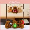 Capybara Plush Toy Keychain Accessory Figure Animal Pendant Gift Decoration