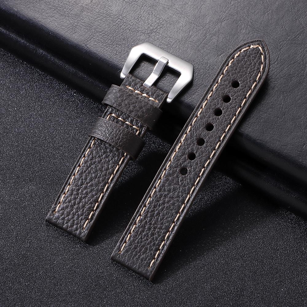 High Quality Genuine Leather Watch Band for Panerai Cowhide Oil Wax Strap Men Sport Bracelet Watchband 20mm 22mm 24mm Band Belt