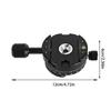 360 Degree Rotating Panoramic Clamp For Camera Tripod Quick Release Clamp Holder Tripod Mount Plate Adapter
