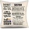 To My Bonus Daughter Gift Ideas Throw Pillow Covers for Bonus Daughter from Bonus Mom Bonus Dad Birthday Graduation Thanksgiving