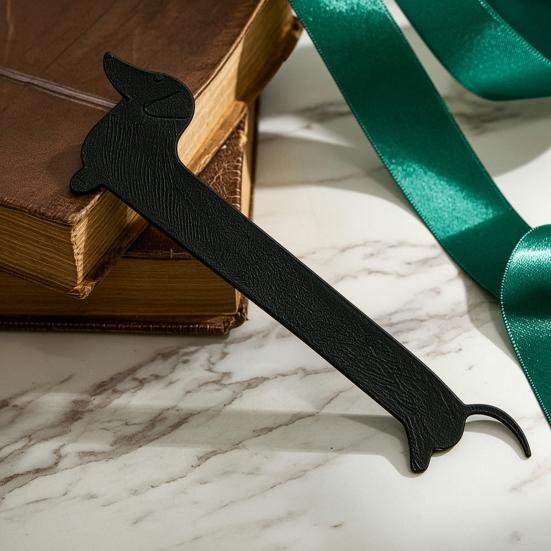 DYS 2 Pezzi Segnalibro Cane Stampato 3D, Segnapagina Bassotto per Studenti, Segnalibro Cucciolo Carino Ufficio Scuola Lettura, Regalo Amanti