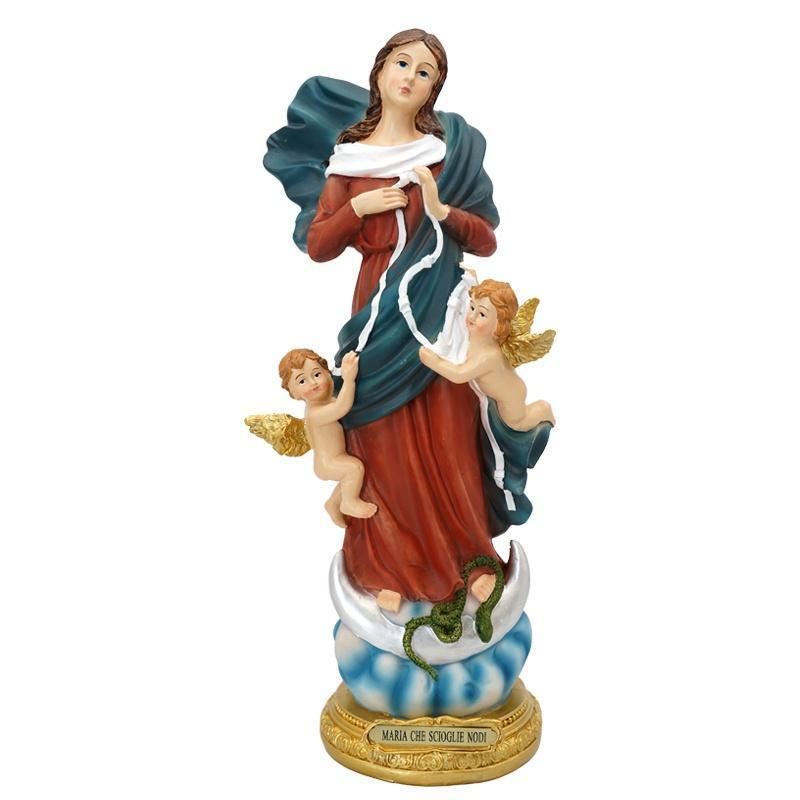 Virgin Mary Untier Our Lady Undoer of Knots Catholic Statue Figure Sculpture for Home Church Decoration
