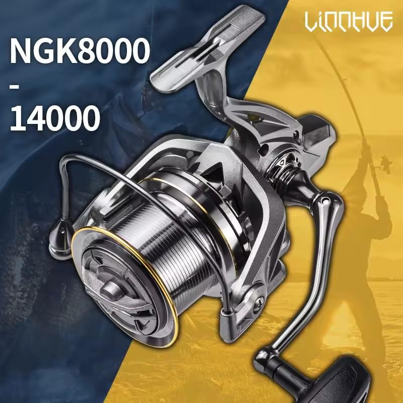 Strong 20KG Max Drag Resistance Sea Boat Surf Fishing Reel 8000-14000 Carp Spinning Fishing Reels