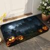 1pc V- Halloween 3D Visual Clown Absorbent Mats Anti-Slip Mats Home Decor Supplies Carpets Home Kitchen Floor Mats