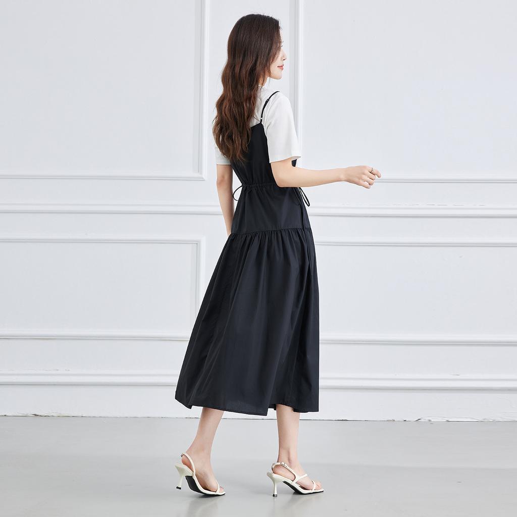 Summer New Age Reducing Short T+Strap Skirt Women's Two Piece Set