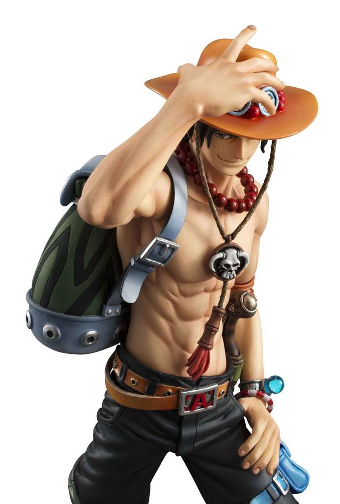 One Piece Portgas Ace 10th LIMITED 230mm Malovaná kompletní figurka Portrét.Of.Pirates NEO-DX D. Ver. (Další prodej Encore) Cca. ABS a PVC