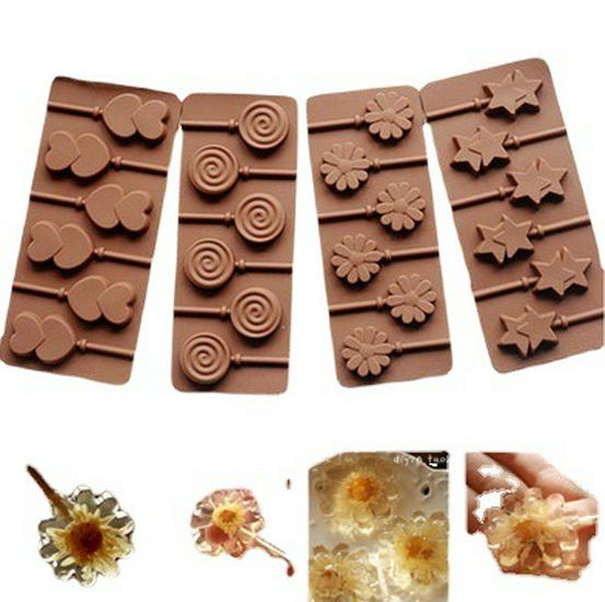 Silicone Lollipop Molds: Various Shapes, Oven-Safe for Small Lollipops and Cakes