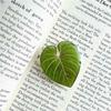 Japanese Korean Fresh Leaf Resin Airbag Holder - Retractable Folding Phone Stand