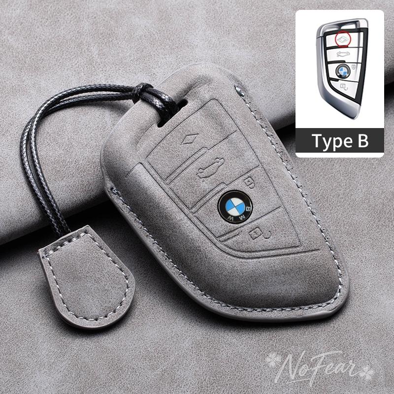 WKRA1 Car Key Case Cover Shell Fob For BMW X1 X3 X5 X6 X7 1 3 5 6 7 Series G20 G30 G11 F15 F16 G01 G02 F48 Accessories Car stickers